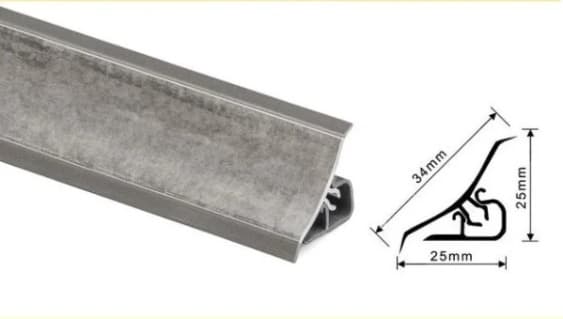 плинтус для столешниц 20*20*3,0 м Серый бетон (Мария) 149/6047 MRK 120-1381