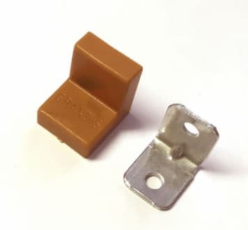 GRANDIS Уголок металлический + накладка 20*20 ольха