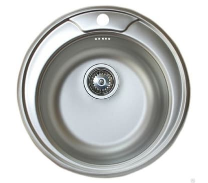 мойка МФ d490/0.6мм матовая/160мм