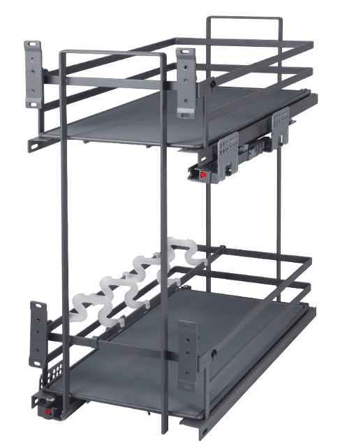 BRD Выдвижная корзина QUADRA PUSH KR28/1/4/300/GRPH (от нажатия) графит SALE