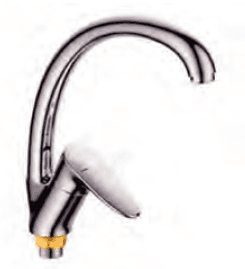 смеситель РОТАТО Р59200 Д35, бок.ручка хром