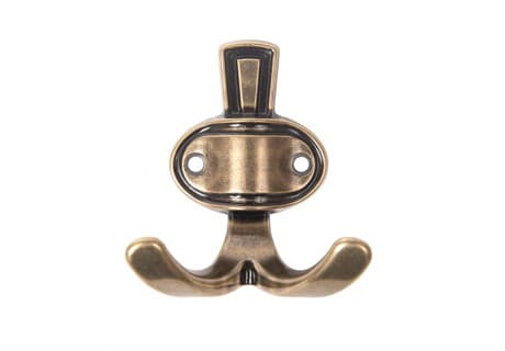 BRD K211AB.2 Крючок BARON 2-х рожковый бронза (заказ)