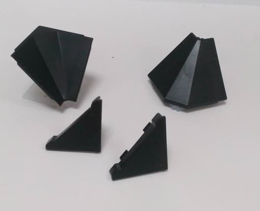 заглушки+ углы Скиф пластик черный SALE