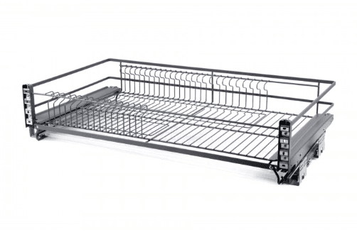 BRD Корзина-сушка выдвижная, одноуровневая MIRA KRS06/1/3/900/GRPH с доводчиком