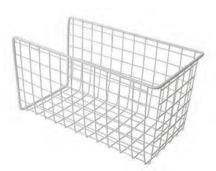 Корзина для белья откидная 340*525*230 белая