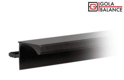 BRD RP052BL.1/000/4100 врезной профиль L 4100мм GOLA BALANCE черный