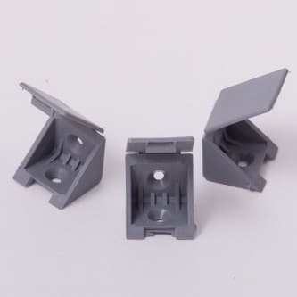 Уголок пластиковый серый №13