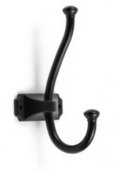 BRD K215BL.8 Крючок KARL 2-х рожковый черный матовый SALE