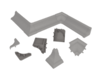 KORNER комплект загл+углы LB-15-6016 "бетон" 20-15-4-6016