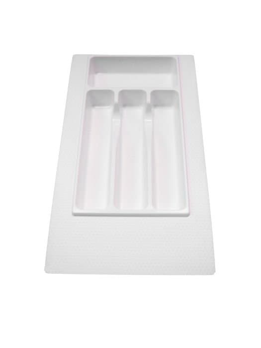 Лоток для столовых приборов 300-350 мм белый с разметкой