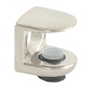 Полкодержатель для стекла РЕГУЛ. под шуруп никель