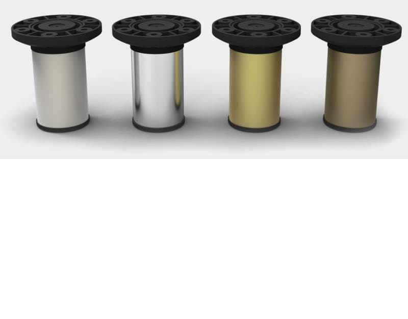 Опоры регулируемые с пластиковым креплением h 100 d 50 бронза SALE