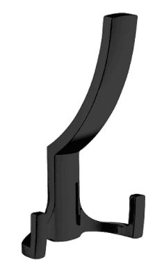 KR 0340 BL Крючок 3-х рожковый черный матовый