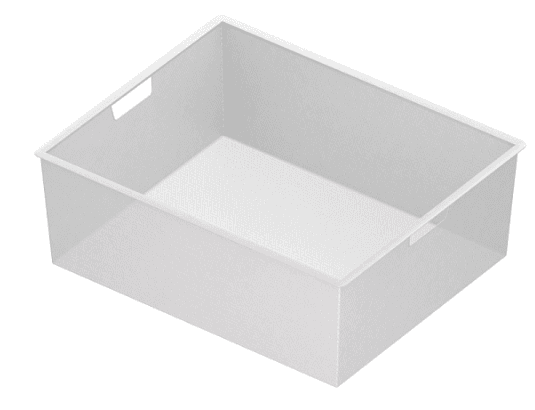 Аристо Корзина мелкосетчатая на 2 рельса 527*427 Н=185 мм БЕЛЫЙ GSA0272/W/177 (снято) SALE