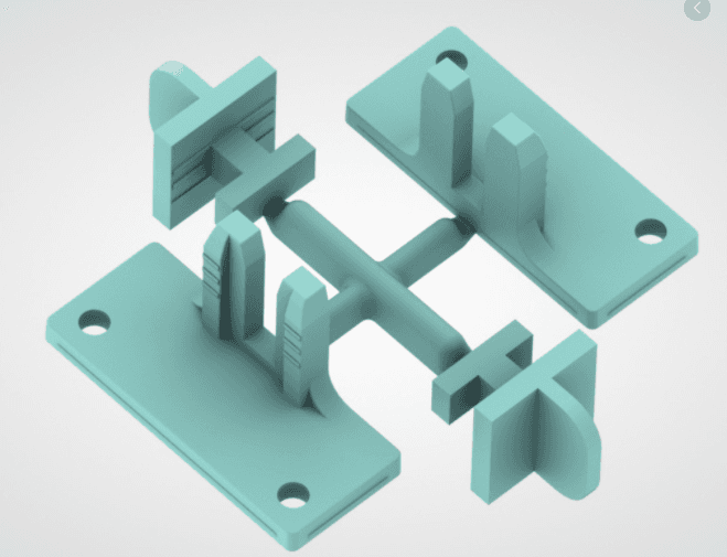 REHAU Держатель под саморез зеленый (к профильной ручке) 2шт.- 4 элемента