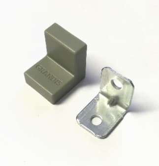 GRANDIS Уголок металлический + накладка 20*20 серый SALE