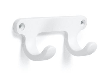 BRD K220W.2 Крючок TWIN 2-х рожковый Белый (заказ)