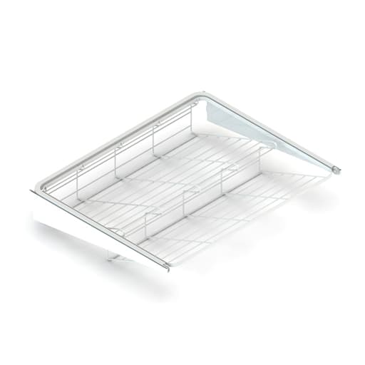 Аристо Выдвижная 2-х ярусная обувница L=550, Белая GSA 0338/W (снято) SALE