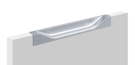 BRD RT021SC.1 ручка торцевая 160мм ADAM Сатиновый хром (заказ)