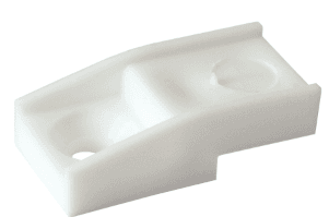 Кляймер белый (накладное стекло/ступенькой)