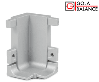 BRD RZ051.03SC внутренний уголок-держатель L GOLA BALANCE сатиновый хром (заказ)
