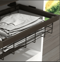 Razzio корзина выдвижная для белья, мокко 600 мм 564*485*150 (заказ)