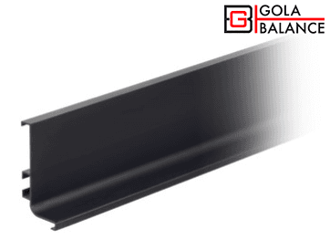 BRD RP051BL.1/000/4100 ручка-профиль L 4100мм GOLA BALANCE черный