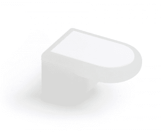 BRD RC601W.4 ручка кнопка POPCORN белый (заказ)