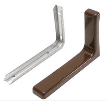 Полкодержатель с декоративной накладкой коричневый 183х114х35