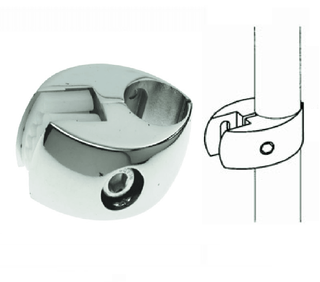 GP 51/52 Соединитель для трубы и одной панели хром