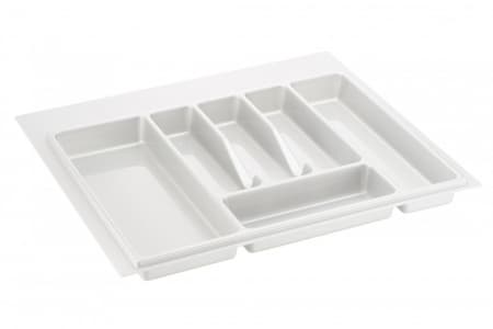 Лоток для столовых приборов 600 мм Белый с разметкой