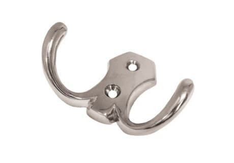 BRD K203CP.2 Крючок 2-х рожковый хром (заказ)
