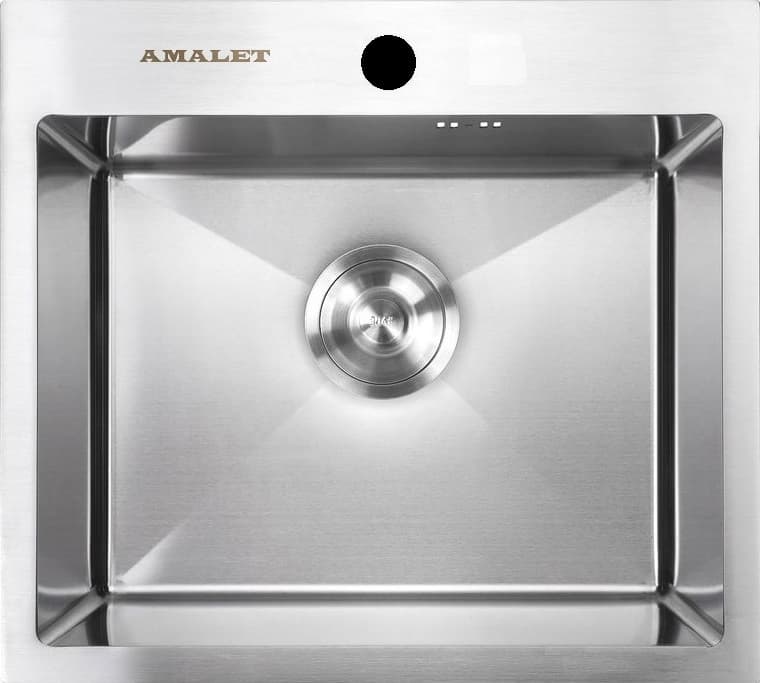 Мойка AMALET NORMAL 480*480*200 квадратная сатин