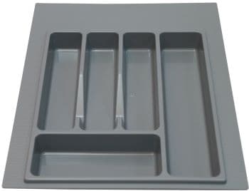 Лоток для столовых приборов 400-450 мм Серый с разметкой