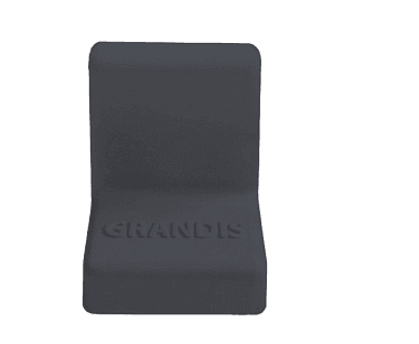 GRANDIS Уголок металлический + накладка 25*25 графит