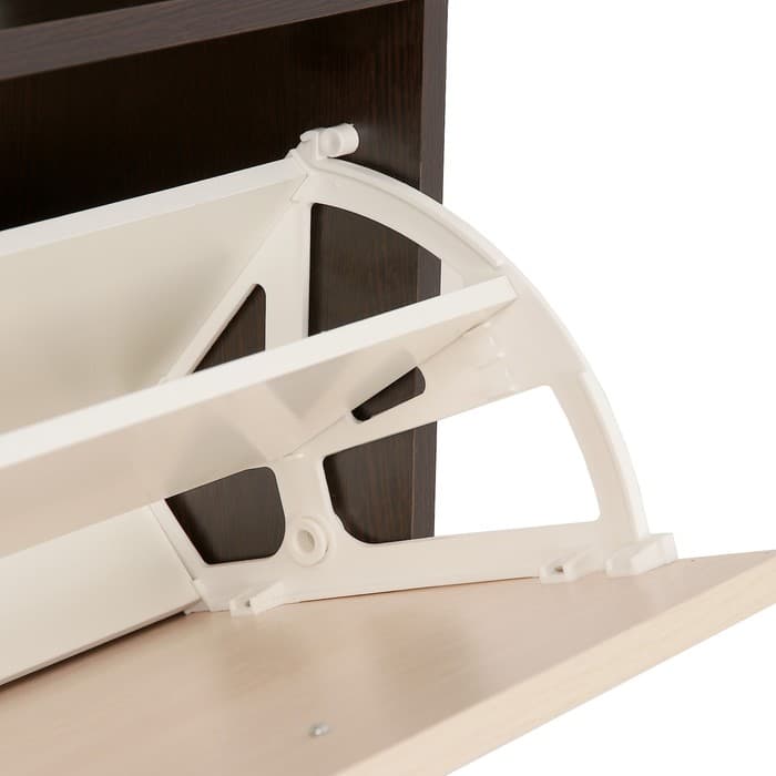 Обувница ДВУХУРОВНЕВАЯ (лев+прав+2упора+4втулки) белый