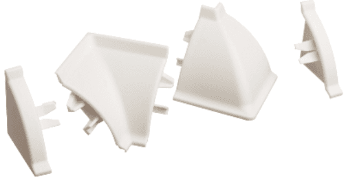 заглушки L+R Rehau пластик белый 91115 (к плинтусу 113) SALE