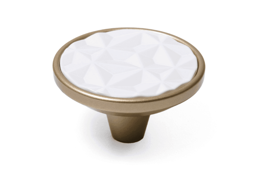 BRD RC523RCHMP.1/W ручка-кнопка SFERA FACTURA розовое шампанское/белый (заказ)