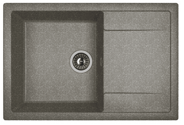 Мойка Dr. Gans Техно 760 прямоугольная с крылом черный