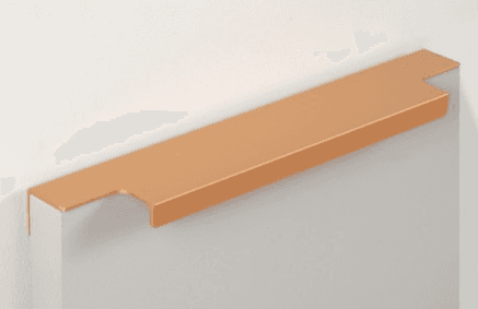 BRD RT109SG. ручка торцевая 200 мм RAY матовое золото