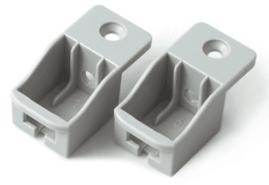 BRD SBH40/GR Держатель рейлинга для SB08 СТАРТ (пластик), серый