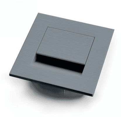 заглушка для кабеля квадрат 66*66мм, серый