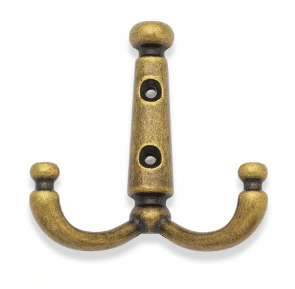 BRD K250MAB.6 Крючок DOLCE LF 2-х рожковый Матовая старинная латунь (заказ)