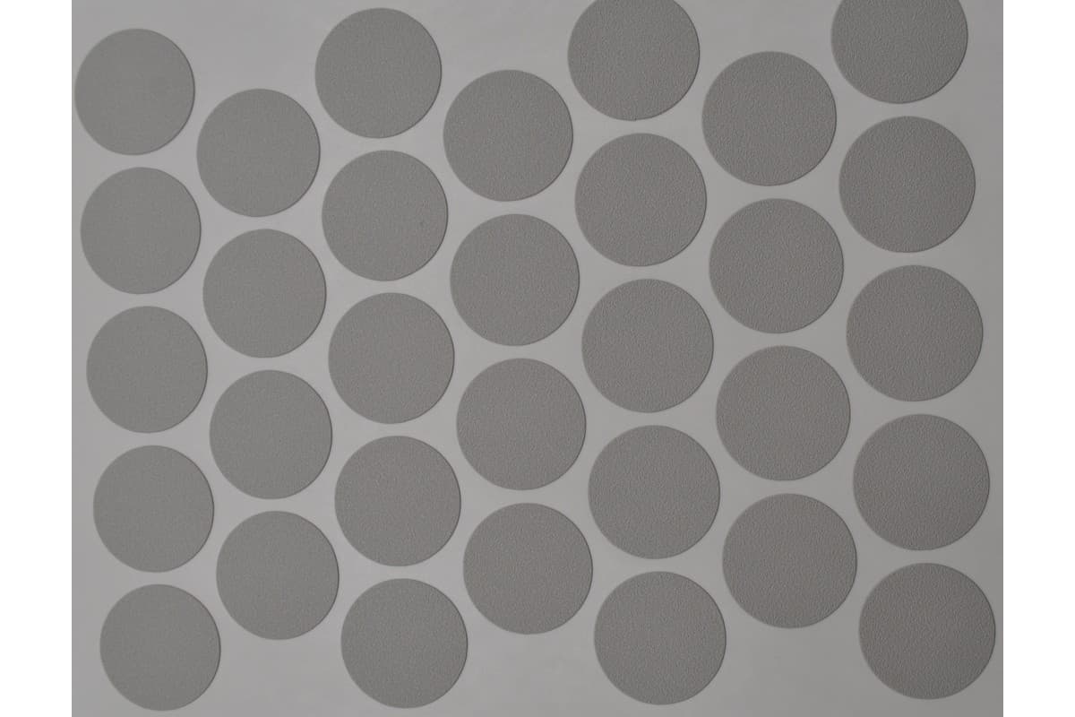 заглушки самоклеющиеся d-18 серый 21049 (24-32 шт) (фантом)