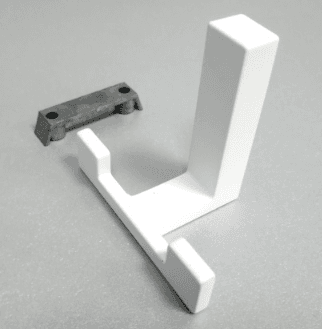 Крючок Krok 2-х рожковый белый