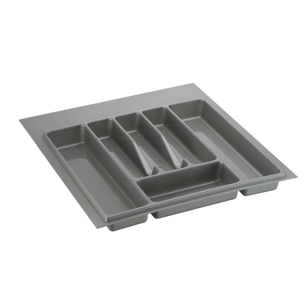 Лоток для столовых приборов 500-550 мм серый с разметкой