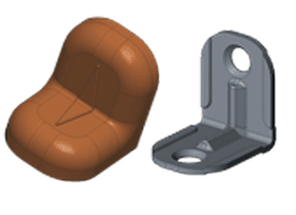 Уголок крепежный + пластиковая крышка орех 20*20 №7