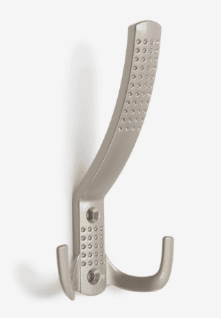 Крючок 3-х рожковый с перфорацией сатиновый никель