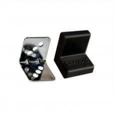 GRANDIS Уголок металлический + накладка 25*25 черный