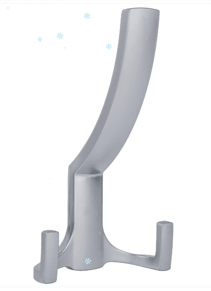 KR 0340 SC Крючок 3-х рожковый матовый хром